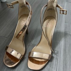 Madden Girl Rose Gold Strappy Heel Size 5.5